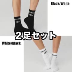 新品】白と黒2足セット Alo yoga ヨガソックス ブラック ホワイト