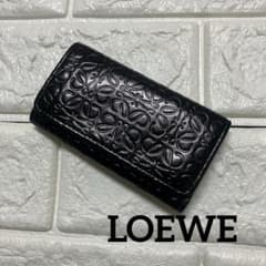 LOEWE 6連キーケース ブラック バイカラー アナグラム - メルカリ