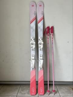 キッズスキー板、スティック、ブーツ3点セット - メルカリ