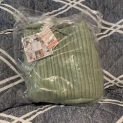 しまむら　mumu プリーツバッグ　グリーンのサムネイル