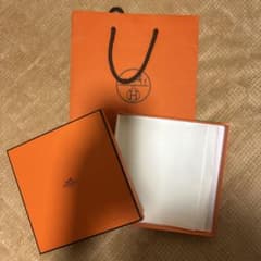 HERMES オレンジボックス　空箱　ショップ袋 HERMES エルメス 空箱 ショップ袋 セット - メルカリ