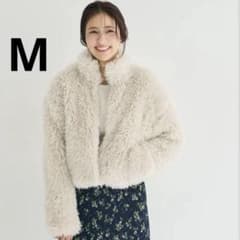 coca フェイクファーショートジャケット