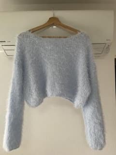 GRL 3点セット シャギーニット カットアウトトップス カシュクール グレイルのサムネイル