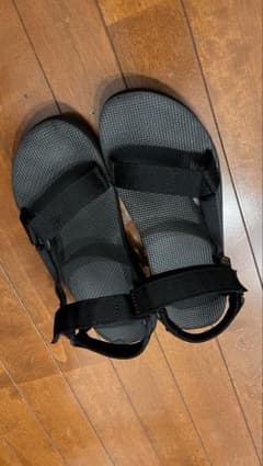 Teva テバ ミッドフォームユニバーサル 厚底サンダル 27cm ブラック 