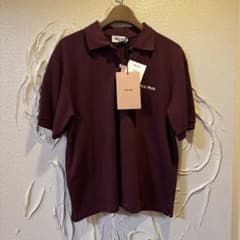 エルミ様　miu miu ミュウミュウ　ポロシャツ　Sサイズ　ボルドー エルミ様 miu miu ミュウミュウ ポロシャツ Sサイズ ボルドー - メルカリ