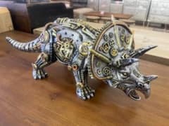 メカ恐竜 トリケラトプス 置物 オブジェ インダストリアル アニマル 