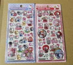 【新品】正規品 和柄ハローキティ ボンボンドロップシール 2種 10/13までのサムネイル