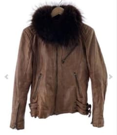 TORNADO MART/ファーレザージャケット/sizeM/ブラウン/y2k TORNADO MART ファー レザージャケット お兄系 y2k - メルカリ