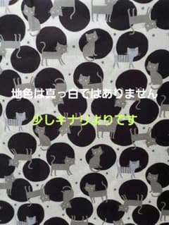 猫柄 プリント　コットン素材 　 綿100%　150cm×50cm　シーチングのサムネイル