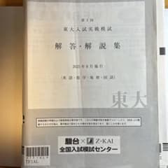 【hoteineko様専用】　東大入試実戦模試2025年8月、11月実施のサムネイル