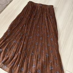 【グローバルワーク】　花柄シフォンスカートのサムネイル