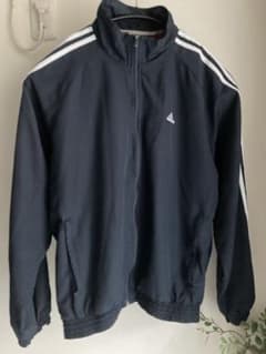 【人気】adidas ネイビー ストライプジャケット 3本ライン ジャージのサムネイル