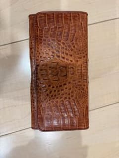 River 長財布 クロコダイル型押し ブラウンのサムネイル