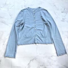 FOXEY フォクシー カーディガン 40 ミントグリーン 春夏 薄手 訳あり