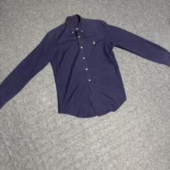 【値下げ中】POLO RALPH LAUREN 長袖シャツ ネイビーのサムネイル