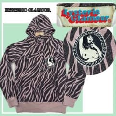 ✨美品✨ヒステリックグラマー 希少 ラメ入り ゼブラ柄 パーカー