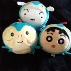 クレヨンしんちゃん オラたちの恐竜日記 ぽてコロマスコット 3種 ぬいぐるみ