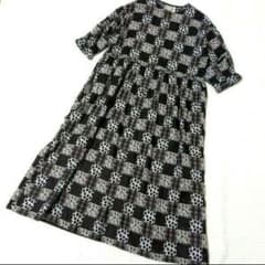 新品タグ付✨HaTaKaKe×TSUHARU 袖切替ボリュームロングワンピース