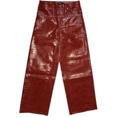Mサイズ goar.archive 赤 クロコ レザーパンツ最安値 即完売品 goar archiveクロコ 赤 M - メルカリ