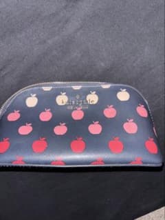 kate spade リンゴ柄ポーチ ネイビーのサムネイル
