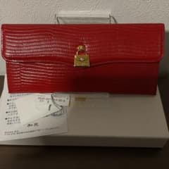 ☆開店セール☆ 新品未使用 美品 WAKO レザー リザードエンボス 長財布 