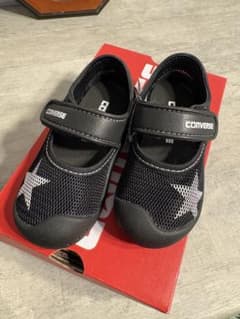 【新品未使用】CONVERSE キッズ サンダル ブラック 15cmのサムネイル