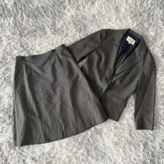 SOUP』 ジャケットスカートセットアップ スーツ 長袖 ひざ丈 毛100