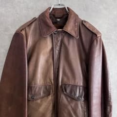 80s schott A-2 フライトジャケット ブラウン m85516191512_1.jpg?1706102436