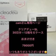 camさん専用ページクリアデューSL 30日分×12箱 6ケース おまけ付