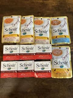 Schesir（シシア) スープ　缶詰　ツナ　ビーフフィレ　チキン　猫　ウェットのサムネイル