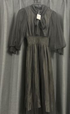 JILL by JILLSTUART ボウタイ ロングワンピース ブラックのサムネイル