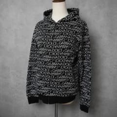 0570 DOLCE&GABBANA ドルガバ ジップアップパーカー ロゴ総柄 - メルカリ