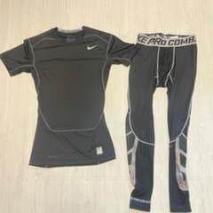 NIKE PRO COMBAT Dry-Fitトレーニングシャツ タイツ セットのサムネイル