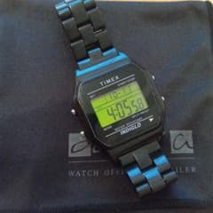 最終値下げ TIMEX デジタル腕時計 タイルコレクション INDIGLO 黒
