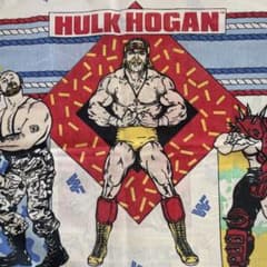91年 USA製 ヴィンテージ 枕カバー ハルクホーガン WWE WWF シーツのサムネイル
