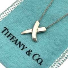 TIFFANY ティファニー ネックレス クロス キス ヴィンテージ SV925