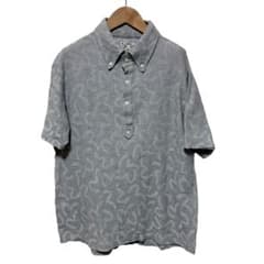 N1175 EVISU エビス 総柄ポロシャツ グレー 42 良品 - メルカリ