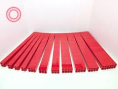 ◎ レゴ 253個 赤 レッド 2×2 2×3 2×4 2×6 基本ブロックのサムネイル