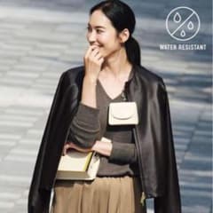 新品未使用 自由区 ノーカラー レザージャケット ダークブラウン