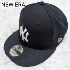 【美品】ニューエラ　キャップ　9flfty　スナップバック　NYヤンキース　黒白