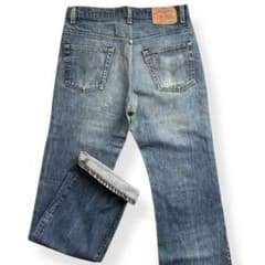 80s USA製 Levi's 517 66後期 黒カンヌキ デニムパンツ - メルカリ