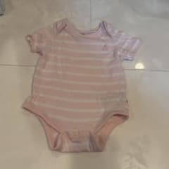 【美品】baby GAP ボーダー ロンパース クマさん 0-3ヶ月のサムネイル
