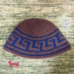 クラッシャーハット　クロシェハット　ハンドメイド　LLサイズのサムネイル