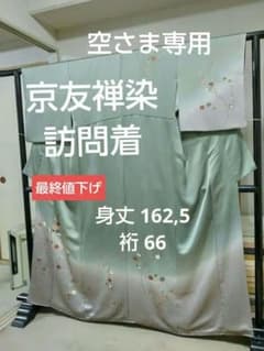 F‐381 訪問着 京友禅 袷 金彩 枝梅 菊 金駒刺繍 ぼかし 正絹 美品