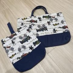 美品　DOUBLE.B　シューズケース　レッスンバッグ　ダブルビーのサムネイル