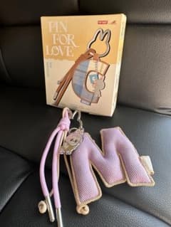 値下げラブブ PIN FOR LOVE イニシャル キーリング 【M】のサムネイル