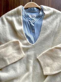 pallas palace フィシュー衿 カシミヤ ニットのサムネイル