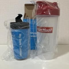 プロテインシェイカー 600ml ミキサーボール付き　タンブラー　2本セットのサムネイル