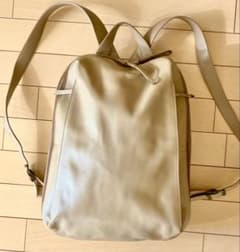 マザーハウス Motherhouse カゼマトウ 旧 ベージュ レザー リュック