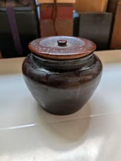 整理No．5 茶道具 瀬戸釉 茶入 牙蓋 仕覆 共箱 - メルカリ